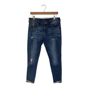 Dear‎ John | Skinny Fit Rolled Raw Hem Denim Jeans 29